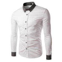 black and white collar t shirt