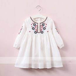 Baby Girl Long Baptism Dress-Antique White and Lace Cotton