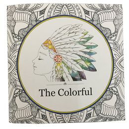 2016 Newest Adult Colouring Books The Colorful DIY Paper Coloring For People Relax Graffiti Painting 10pcs Lot