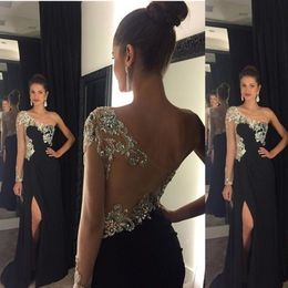 black diamond prom dress