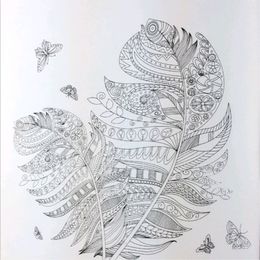 24 Pages Mystery Garden Book Coloring Books For Adults Kids Antistress Art Mandala The Secret Quiet Color Drawing