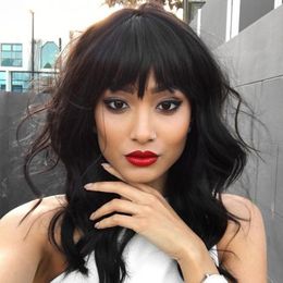Hairstyles For Naturally Wavy Hair With Bangs Folade