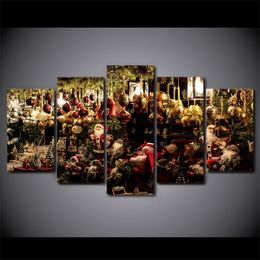 3 photos christmas paintings canvas framed canada 5 pcs set framed printed crowd christmas decoration festival poster - Christmas Paintings On Canvas 3 photos christmas paintings canvas framed canada 5 pcs set framed printed crowd christmas decoration festival poster - Christmas Paintings On Canvas