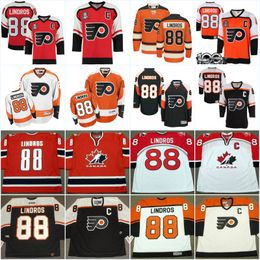 philadelphia flyers 88 eric lindros stanley cup orange throwback ccm eric lindros orange flyers ccm jersey