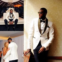 Gold White Wedding Tuxedo Australia 