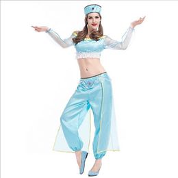 new arrival blue princess jasmine costume by dhl sexy cosplay aladdin magic lamp belly dance halloween cleopatra theme party costumes - Halloween Jasmine new arrival blue princess jasmine costume by dhl sexy cosplay aladdin magic lamp belly dance halloween cleopatra theme party costumes - Halloween Jasmine