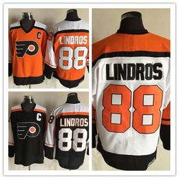 philadelphia flyers 88 eric lindros stanley cup orange throwback ccm eric lindros orange flyers ccm jersey