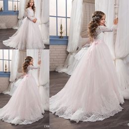 Wedding Dresses with Crystal Floral Belt Ball Gown