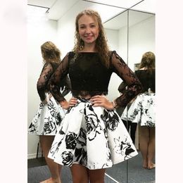 Abito da cocktail bianco e nero