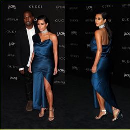 Kim Kardashian Satin Dress