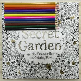 Secret Garden An Inky Treasure Hunt And Coloring Book Adult Children Relax Graffiti Painting 96 Pages