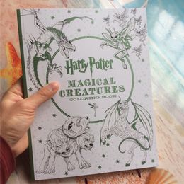 96 Pages Harry Potter Coloring Book For Adults Secret Garden Series Libros Para Colorear Adultos Colouring
