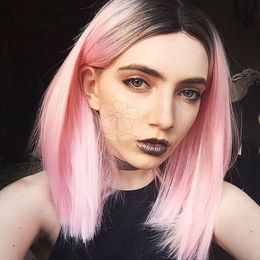 Ombre Short Hair Color Pink Online Shopping Ombre Short Hair Color