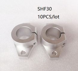 SHF30 30mm Aluminum Rod Holder Linear Rail Shaft Guide Support CNC Mill Bearing