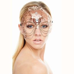 LASER CUT Venetian Masquerade Costume Crystal Ball Prom Party Wedding Red Mask