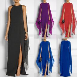 Dolman Sleeve Evening Dress