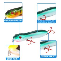 5pcs Fishing Lures 5 color 4.45/"-11.3cm Fishing Tackle 11g-0.39oz Fishing Baits