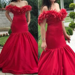 red feather cocktail dress
