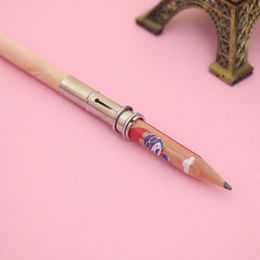 1 Pcs Pencil Extender Lengthener Wooden Holder Painting Drawing Tool Adjustable