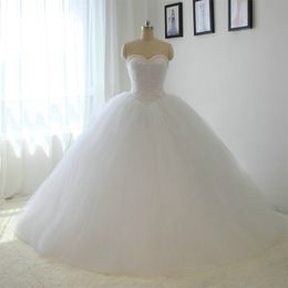 strapless puffy wedding dresses