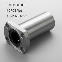 4pcs LMH10LUU 10mm H Flange Linear Motion Bearing Ball Bushing 10X19X55mm