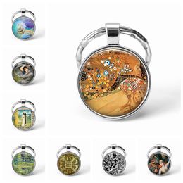 Gustav Klimt Keyring TREE OF LIFE Gustav Klimt Handmade Keyring Unique Gift