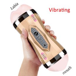 Sex Toys For Men Hands Free Male Masturbator Cup Electric Vibrating Vibrator Masturbation Toy Flesh Light Realistic Vagina Masturbators Sex Toys For Men Hands Free Male Masturbator Cup Electric Vibrating Vibrator Masturbation Toy Flesh Light Realistic Vagina Masturbators