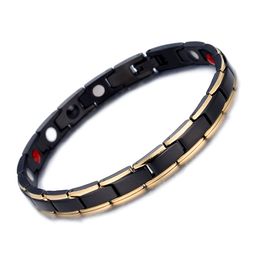 4 in1 Bio Magnetic Energy Therapy Bracelet BangleAbalone CZ Wristband Jewelry