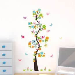 shop owls tree flower wall stickers uk owls tree flower wall