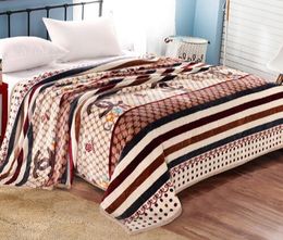 printed coral fleece blanket