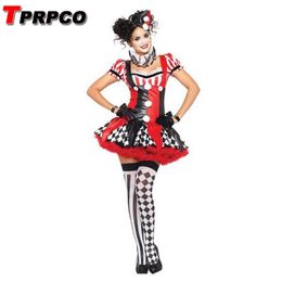 tprpco funny harley quinn costume women adult clown circus cosplay carnival halloween costumes for women nl163 funny halloween costumes for women deals