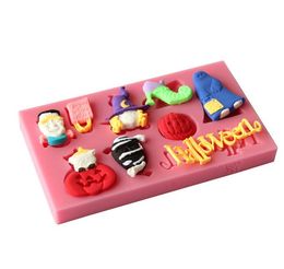 discount halloween cookies halloween series biscuit mold diy lovely cookies sugar baking mould liquid silicone
