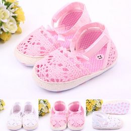 Petit Enfant Nouveau-Né Fille Semelle Souple Chaussures Crèche Anti-dérapant
