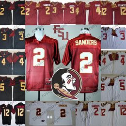 deion sanders white fsu jersey