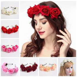 Hochzeit Stirnband Haarband Kopfschmuck Kranz Tuch Hair Garland Accessoire