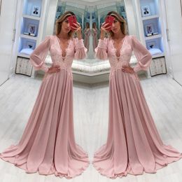 long sleeve flowing dresses