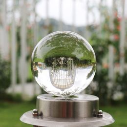 100mm Round Glass Crystal Ball Magic Clear Healing Divination Sphere Room Dec 1C