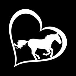 HORSE HEART Vinyl Decal Sticker Car Window Bumper Wall Macbook Love Symbol Pony