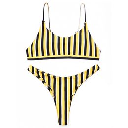 A Amarillo Rayas Bikini Bikini OnlineEn PkuXZi