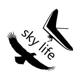 MY OTHER RIDE IS A HANGLIDER VINYL STICKER Novelty 29 cm x 7 cm