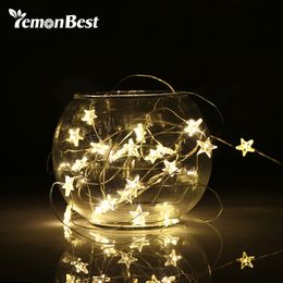 2 3m string led lights decoration fairy light battery operated waterproof star copper wire lamp indoor outdoor christmas wedding - Outdoor Christmas Decorations Wire 2 3m string led lights decoration fairy light battery operated waterproof star copper wire lamp indoor outdoor christmas wedding - Outdoor Christmas Decorations Wire