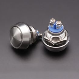 Momentary Metal Switch Horn Push Button 12mm Boat LED IP67 Waterproof UK */* 