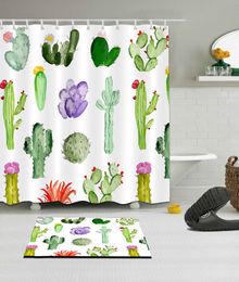 Abstract Water Waterproof Bathroom Home Decor Shower Curtain /&Mat /&Hook 60//72/"