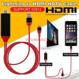 1 pcs 8 Pin Lightning to HDMI HDTV AV Cable Adapter for iPhone 7Plug 7 6s 6 Plus