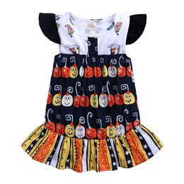 Baby Girl Designer Clothes Uk Baby Girls Halloween Dresses Pumpkin Striped Patchwork Sailboat Printed Ruffle Baby Girl Designer Clothes Uk Baby Girls Halloween Dresses Pumpkin Striped Patchwork Sailboat Printed Ruffle
