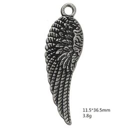 100pcs Tibetan Silver Angel Wing Charms Pendant For Bracelet Jewelry19x10mm 100pcs Tibetan Silver Angel Wing Charms Pendant For Bracelet Jewelry19x10mm