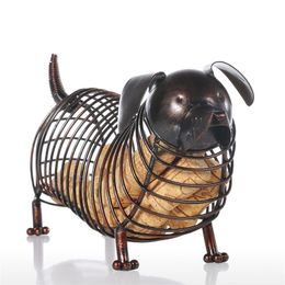 Cat Wine Holder Cork Container Decor Iron Craft Gift Handicraft Animal Ornament