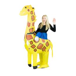 adult funny inflatable animal giraffe fancy dress costume outfit giraffe costume halloween purim stag blow up costume