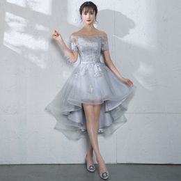 Silver Crepe Back Satin Dresses