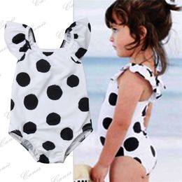 Body Verano Baby Girls Volantes Lazo De Lunares De Dos Pieza Body Verano Baby Girls Volantes Lazo De Lunares De Dos Pieza